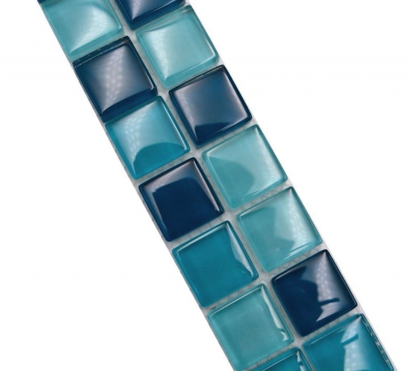 Bordüre Borde Mosaik mix mehrfarben glänzend Mosaikfliese Küchenwand Fliesenspiegel Bad Duschwand MOS88BOR-XCE95_f
