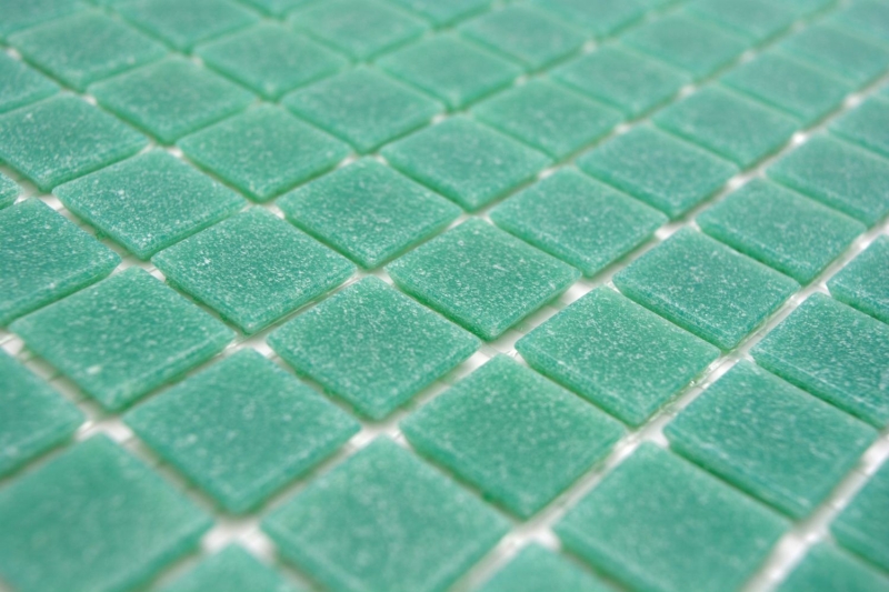 Mosaïque de verre Carreau de mosaïque turquoise vert brillant aspect piscine Carreau de mosaïque mur de cuisine miroir salle de bain mur de douche MOS200-A63_f