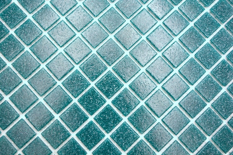 Piastrella di vetro a mosaico turchese scuro verde lucido aspetto piscina piastrella di mosaico parete cucina piastrella specchio bagno doccia parete MOS200-A67_f