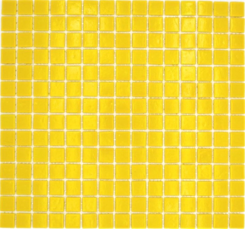 Mosaico di vetro piastrelle giallo sole lucido piscina look mosaico piastrelle cucina parete specchio bagno doccia parete MOS200-A90_f