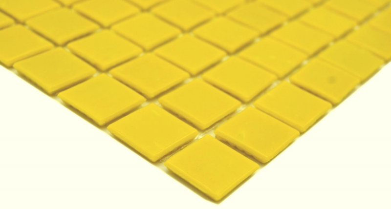 Mosaico di vetro piastrelle giallo sole lucido piscina look mosaico piastrelle cucina parete specchio bagno doccia parete MOS200-A90_f