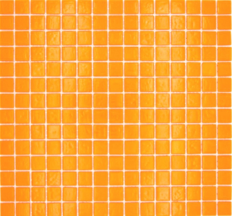 Glasmosaik Mosaikfliese mandarine glänzend Pooloptik Mosaikfliese Küchenwand Fliesenspiegel Bad Duschwand MOS200-A92_f