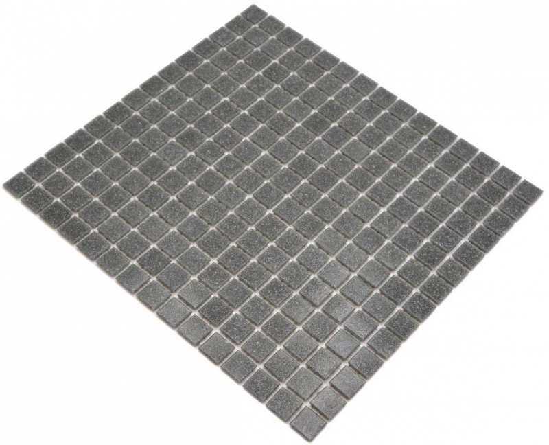 Mosaico di vetro dipinto a mano mosaico per piscina mosaico galleggiante grigio aspetto basalto grigio scuro MOS200-A09_m