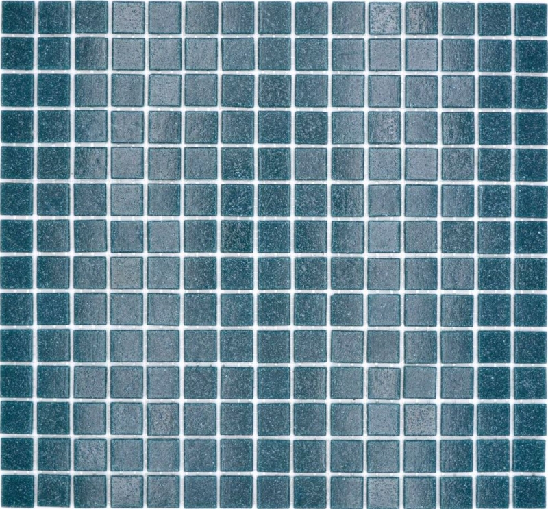Hand-painted glass mosaic pool mosaic floating mosaic petrol blue MOS200-A58_m