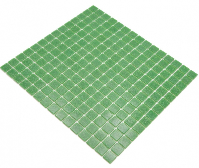 Échantillon manuel Mosaïque de verre Mosaïque de piscine Mosaïque de natation vert Spots MOS200-A23_m