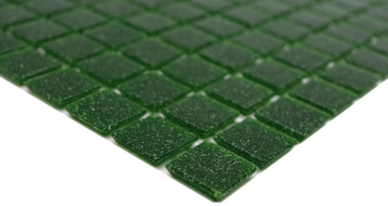 Hand-painted glass mosaic pool mosaic floating mosaic dark green bottle green spots MOS200-A26_m