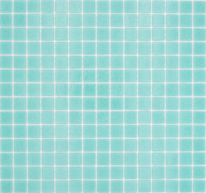 Hand-painted glass mosaic pool mosaic floating mosaic light turquoise green spots MOS200-A62_m