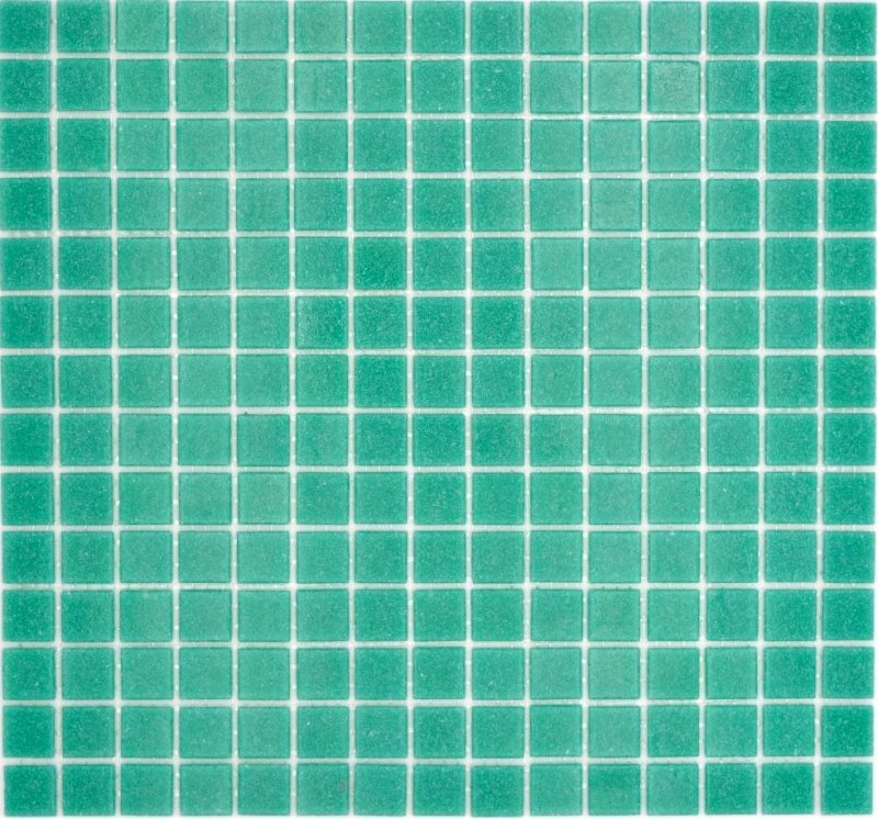 Hand-painted glass mosaic pool mosaic floating mosaic turquoise green spots MOS200-A63_m