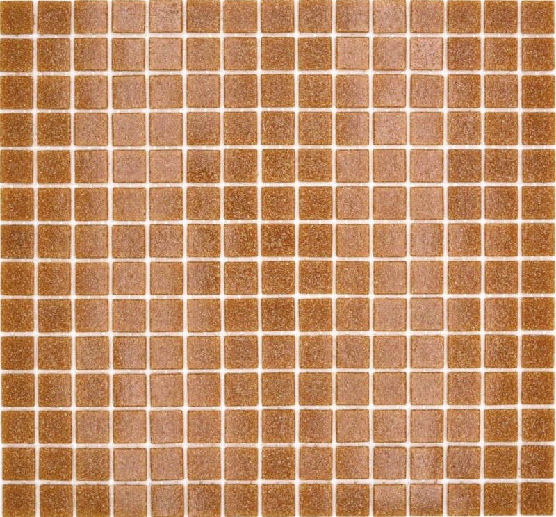 Échantillon manuel de mosaïque de verre Carreau de mosaïque brun Spots MOS200-A34_m