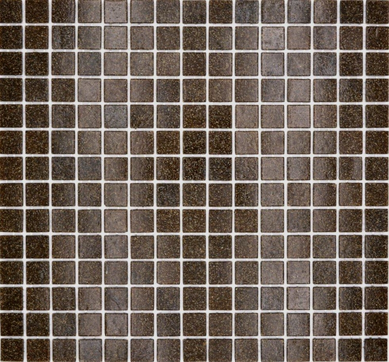 Mosaico in vetro dipinto a mano tessere di mosaico marrone scuro macchie MOS200-A36_m