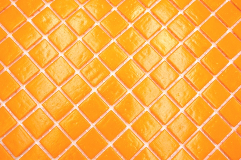 Handmuster Glasmosaik Mosaikfliese orange MOS200-A92_m