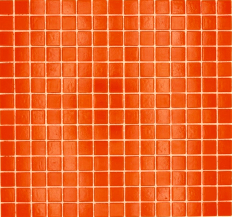 Campione a mano di mosaico in vetro rosso chiaro MOS200-A95_m