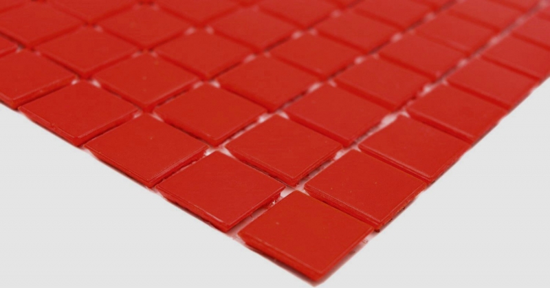 Échantillon manuel de mosaïque de verre carreau de mosaïque rouge MOS200-A96_m