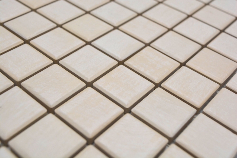 Ceramic mosaic tiles Jasba maple matt wood look kitchen wall bathroom tile shower wall / 10 mosaic mats
