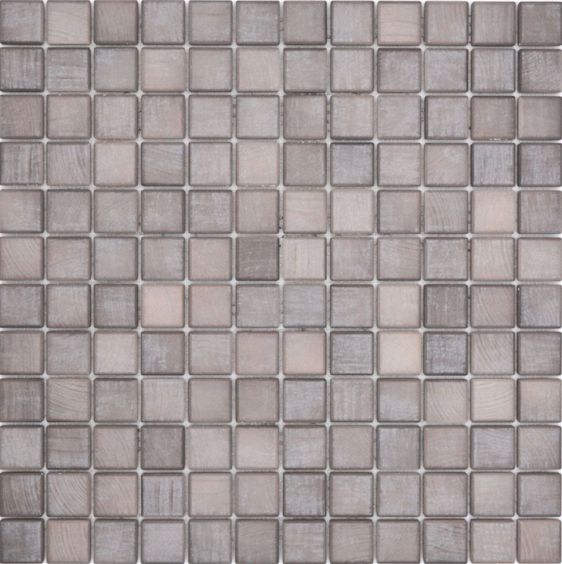Ceramic mosaic tiles Jasba shabby brown matt wood-effect kitchen wall bathroom tile shower wall / 10 mosaic mats