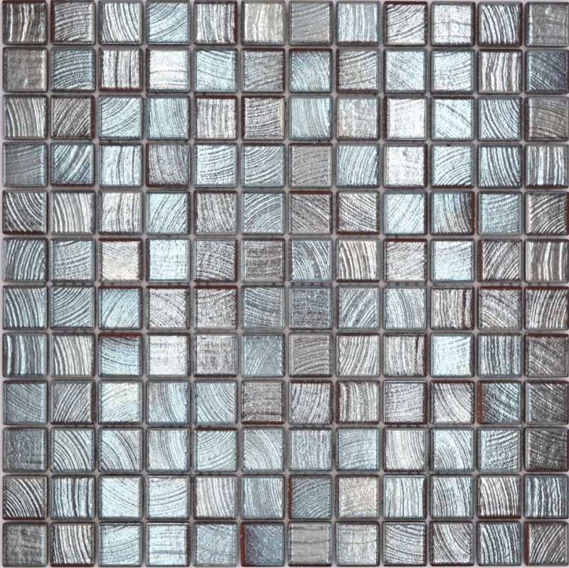 Piastrelle di ceramica a mosaico Jasba wengé-metallico lucido-look metallo parete della cucina piastrelle del bagno parete della doccia / 10 tappetini a mosaico