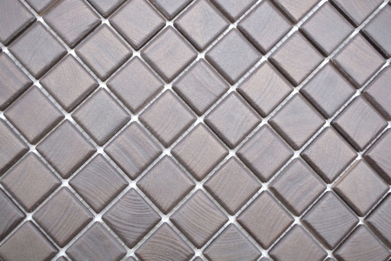 Ceramic mosaic tiles Jasba wenge matt wood-effect kitchen wall bathroom tile shower wall / 10 mosaic mats
