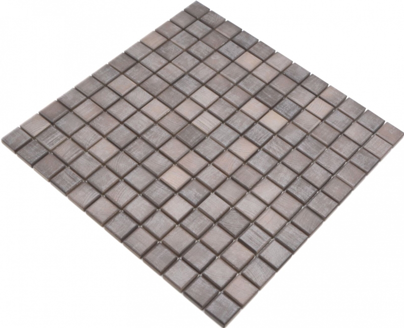 Jasba Senja Pure mosaic ceramic stoneware shabby brown matt wood effect kitchen bathroom shower MOSJB22 1 mat
