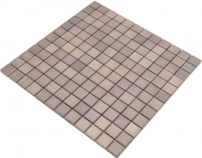 Ceramic mosaic tiles Jasba oak matt wood look kitchen wall bathroom tile shower wall / 10 mosaic mats