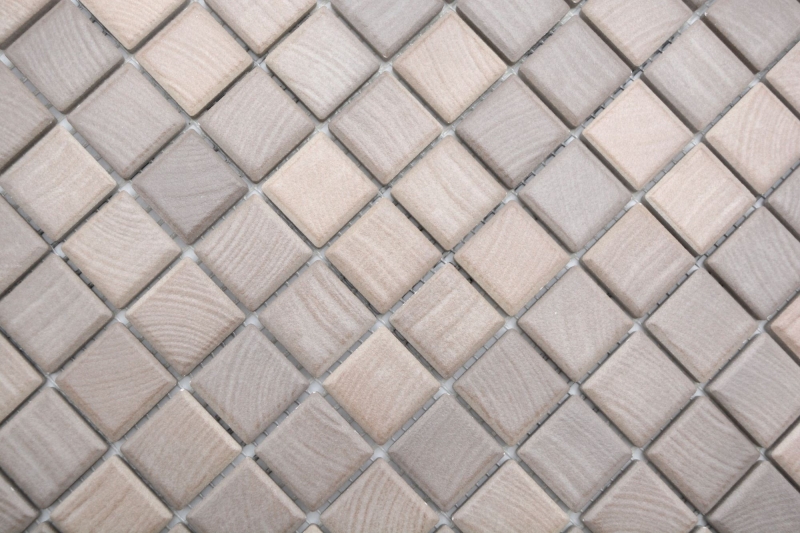 Jasba Senja Pure mosaic ceramic stoneware oak matt wood effect kitchen bathroom shower MOSJB03 1 mat
