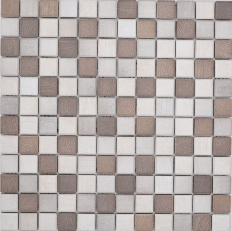 Jasba Senja Mosaico puro in ceramica gres misto legno opaco effetto legno cucina bagno doccia MOSJB05 1 tappetino