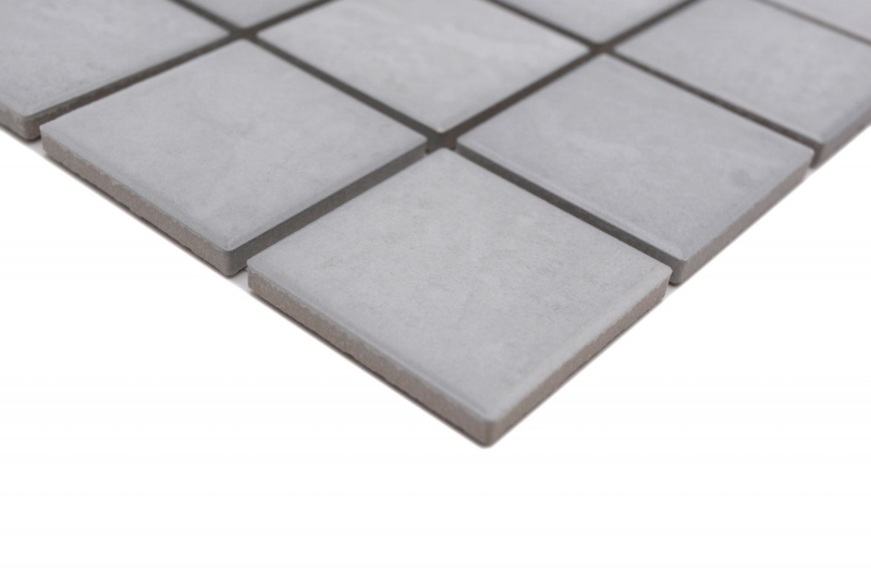 Ceramic mosaic tiles Jasba rock gray matt stone look kitchen wall bathroom tile shower wall / 10 mosaic mats