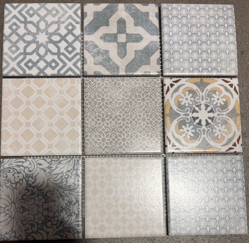 Keramik Mosaik Fliesen Jasba mehrfarbig matt Retrooptik Küchenwand Badezimmerfliese Duschwand / 10 Mosaikmatten