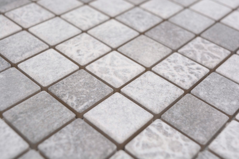 Jasba Ronda mosaic ceramic stoneware cement-mix matt cement look kitchen bathroom shower MOSJBR101 1 mat