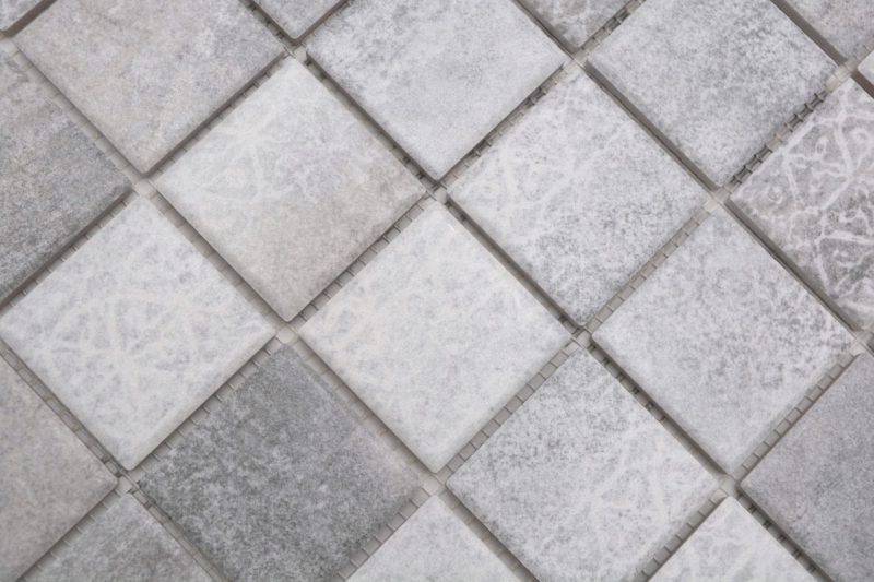 Jasba Ronda mosaic ceramic stoneware cement-mix matt cement look kitchen bathroom shower MOSJBR201 1 mat