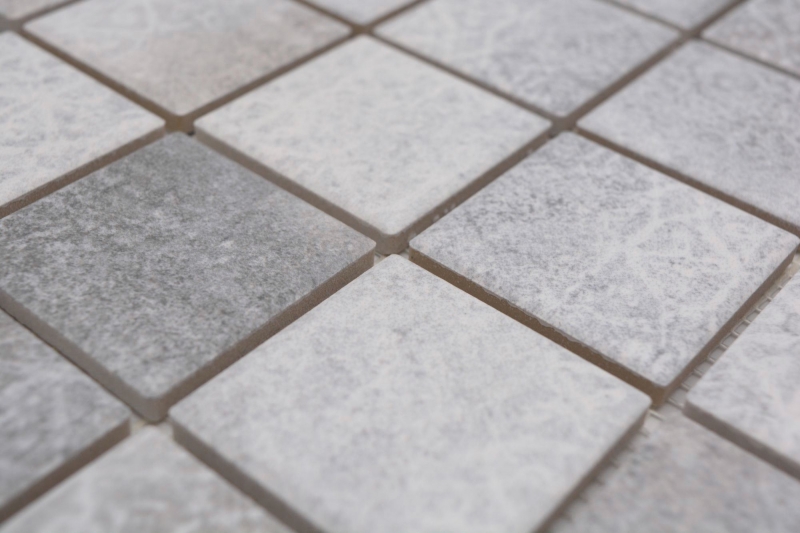 Ceramic mosaic tiles Jasba cement-mix matt cement look kitchen wall bathroom tile shower wall / 10 mosaic mats