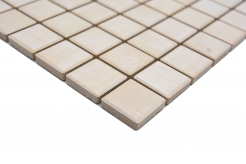 Campione a mano Jasba Senja Mosaico puro in ceramica acero opaco effetto legno cucina bagno doccia MOSJB21_m