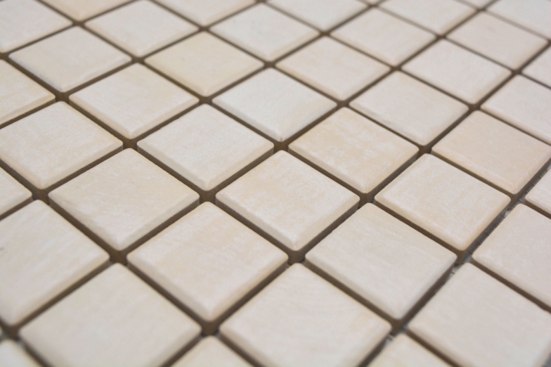 Campione a mano Jasba Senja Mosaico puro in ceramica acero opaco effetto legno cucina bagno doccia MOSJB21_m