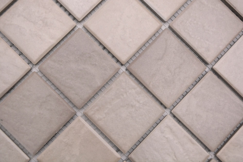 Mosaico ceramico Jasba Village dipinto a mano in gres sabbia beige opaco effetto pietra cucina bagno doccia MOSJB541_m