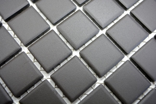 Piastrella a mosaico in ceramica grigio-marrone non smaltata antiscivolo piastrella per bagno piastrella per pavimento piastrella per cucina - MOS18-CU050