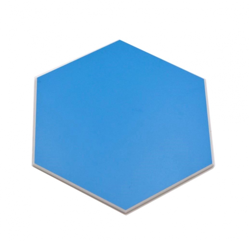 Mosaïque Carreaux autocollants bleu mat aspect hexagonal Carreaux de cuisine Carreaux de salle de bain MOS200-S04_f