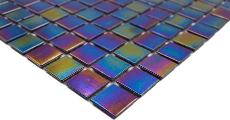 Glass mosaic mosaic tiles black mother-of-pearl rainbow iridium tile backsplash kitchen bathroom MOS240-WA48