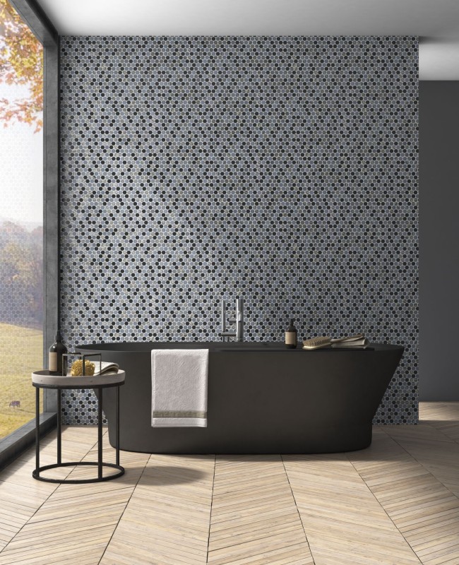 Hand pattern round ECO mix color wall tile backsplash kitchen shower bathroom MOS129-R05_m