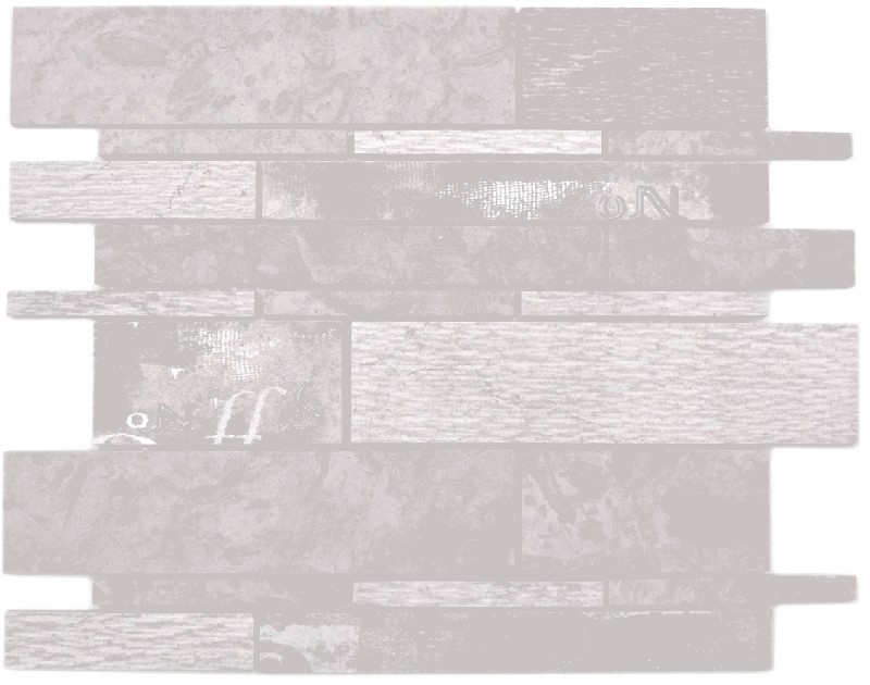 Mano modello composito marmo / ceramica mix grigio / colore 2F parete piastrelle backsplash cucina doccia bagno MOS180-C07STG_m