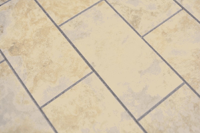 Motivo a mano rettangolare in vinile effetto pietra Limestone beige Struttura Subway piastrella da parete backsplash cucina doccia bagno MOS200-4LB_m