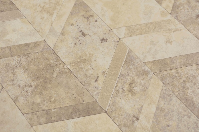 Campione a mano di piastrelle in vinile effetto pietra Limestone beige/argento MOS200-46LBG_m