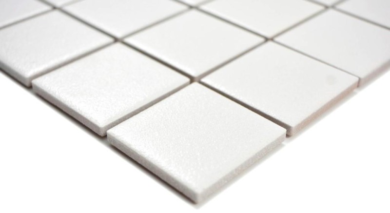 Piastrelle di ceramica dipinte a mano a mosaico bianco antico SLIPPROOF piastrelle backsplash cucina bagno - MOS14-0111-R10_m