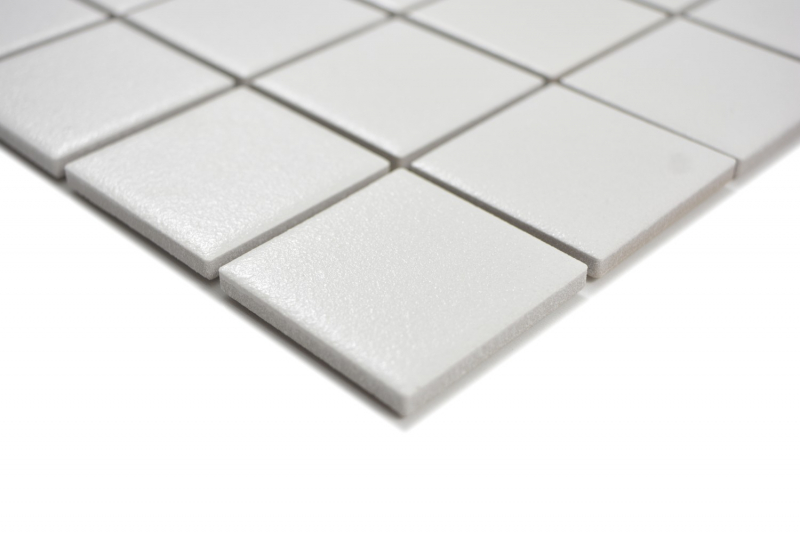 Piastrelle di ceramica dipinte a mano a mosaico bianco antico SLIPPROOF piastrelle backsplash cucina bagno - MOS14-0111-R10_m