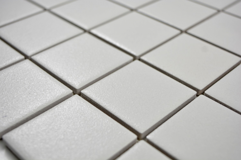 Piastrelle di ceramica dipinte a mano a mosaico bianco antico SLIPPROOF piastrelle backsplash cucina bagno - MOS14-0111-R10_m