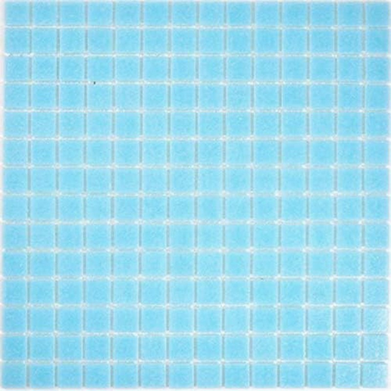 Schwimmbad Mosaik Fliese Poolmosaik Glasmosaik Himmelblau papierverklebt - MOS200-A12-P