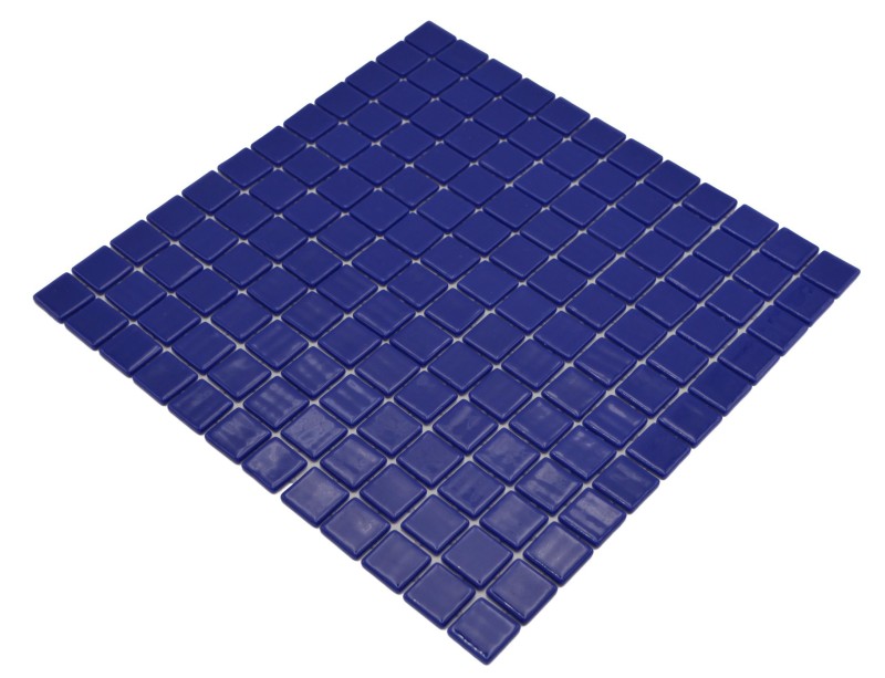 Mosaikfliese Poolmosaik Schwimmbadmosaik blau dunkelblau marineblau Dusche Wand SPAIN MOS220-25831U