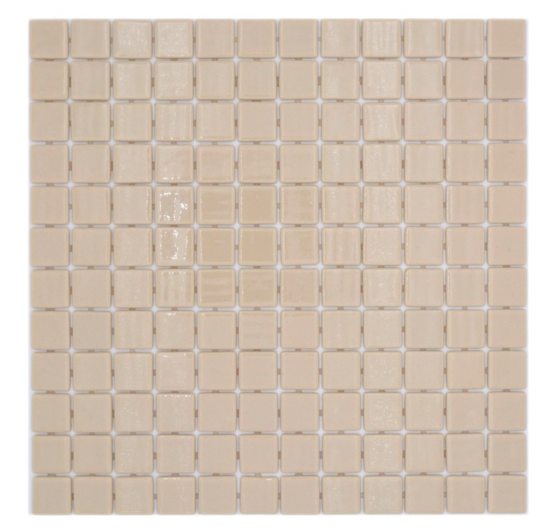 Mosaikfliese Poolmosaik Schwimmbadmosaik Beige Cream Dusche Wand SPAIN MOS220-25831U