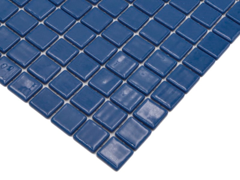 Mosaikfliese Poolmosaik Schwimmbadmosaik Blau Saphirblau Dusche Wand SPAIN MOS220-25916U