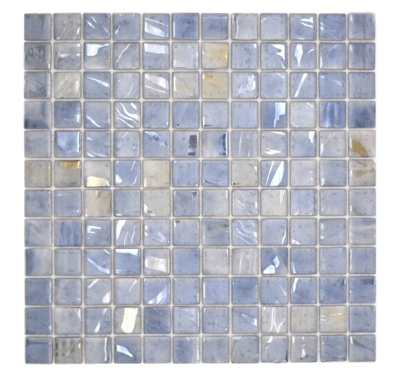 Mosaikfliese Poolmosaik Schwimmbadmosaik Tauben grau blau Beigetöne MOS220-71254U