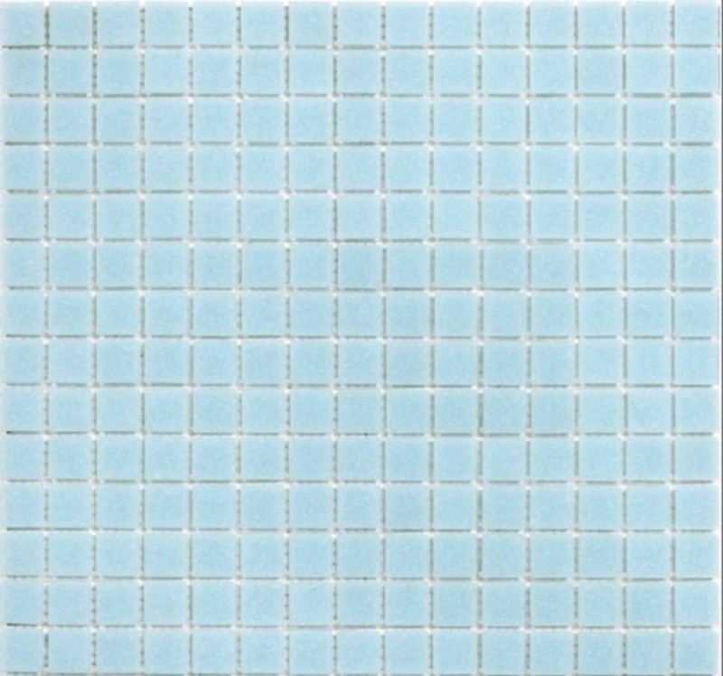 Schwimmbad Mosaik Fliese Poolmosaik Glasmosaik Hellblau papierverklebt - MOS200-A11-P_f