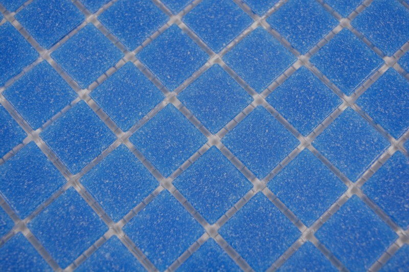 Échantillon manuel de mosaïque de piscine Carreau de mosaïque de verre Bleu cobalt - MOS200-A15-P_m